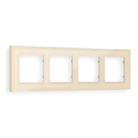 AF580304 Рамка ALFA Arctic Бежевый Стекло органическое 4-ая AMBRELLA VOLT