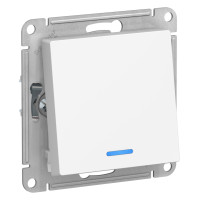 ATLASDESIGN 1-клавишный ПЕРЕКЛЮЧАТЕЛЬ с подсветкой, сх.6а, 10АХ, механизм, ЛОТОС ATN001363