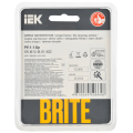 BRITE Рамка 1-местная РУ-1-1-Бр металл черный RE IEK