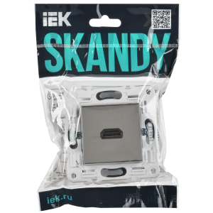 SKANDY Розетка HDMI SK-H01N металл никель IEK