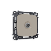 MO373010 Комплект механизма TV розетки оконечной OMEGA Серо-бежевый матовый 50-870 MHz 1dB QUANT OP3730, VM202 AMBRELLA VOLT