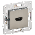 SKANDY Розетка HDMI SK-H01N металл никель IEK