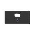 Simon 100 Черный матовый Накладка розетки USB