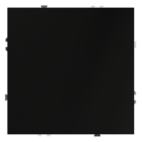 Заглушка VOLTUM S70 с суппортом, (черный матовый)