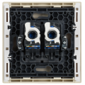 FORTE&PIANO Розетка компьютерная двойная RJ45 кат.6 FP434 ваниль IEK