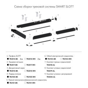Шинопровод Denkirs TR2014-WH