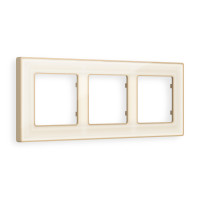 AF580343 Рамка ALFA Arctic Бежевый Стекло органическоеШампань 3-ая AMBRELLA VOLT