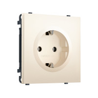 MS246010 Комплект механизма электрической розетки SIGMA Жемчужно-кремовый 50Hz 2P+E с/з 16A-250V QUANT PRO (SP2460, PR141)
