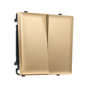 MS883010 Комплект механизма 2-кл выключателя SIGMA Золото Мягкое касание 10A-250V QUANT PRO (SP8830, PR115)