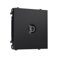 MS813030 Комплект механизма TV розетки проходной SIGMA Черный матовый 5-1000 MHz 4dB QUANT PRO (SP8130, PR211)