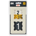 BRITE Рамка 2-местная РУ-2-2-Бр стекло песчаный RE IEK