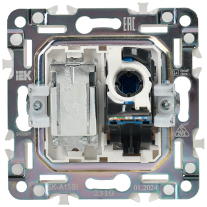 SKANDY Розетка двойная TV+RJ45 кат.6 SK-A15Bl черный IEK