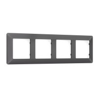 AF110654 Рамка ALFA Line Антрацит серый 4-ая AMBRELLA VOLT