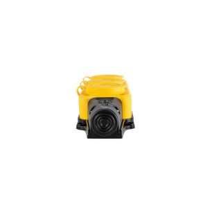 Розетка (колодка) трехместная с крышкам каучук 2P+PE 250V 16А IP54 желтая DYNEL