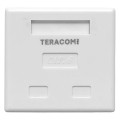 Розетка настенная TERACOM PRO кат.6 неэкранированная 2 порта RJ-45 Dual IDC бел. EKF TRP-WBOX-2RJ45-6UTP-WH