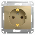 GLOSSA РОЗЕТКА с заземлением без шторок, 16А, механизм, ТИТАН GSL000443