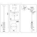 Подвесной светильник E14*1