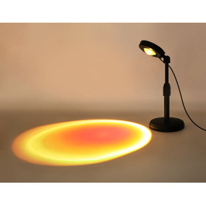 Атмосферная светодиодная настольная лампа с пультом 3W RGB 3Вт