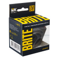 BRITE Розетка 1-местная с заземлением с защитными шторками 16А с USB AC 18Вт РЮш11-1-БрТБ темная бронза IEK