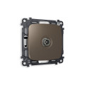 MO643010 Комплект механизма TV розетки оконечной OMEGA Темная бронза матовый 50-870 MHz 1dB QUANT OP6430, VM202 AMBRELLA VOLT