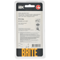 BRITE Рамка 2-местная РУ-2-2-Бр стекло белый матовый IEK