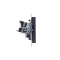 BRITE Розетка двойная RJ11+RJ45 кат.5E РК/Т12-БрГ графит IEK