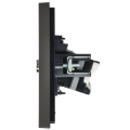 FORTE&PIANO Розетка двойная TV+RJ45 кат.6 FP337 серый IEK