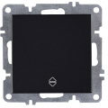 Arvia Electric, L/K Механизм, Выключатель одноклавишный проходной, (черный)