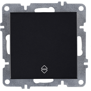 Arvia Electric, L/K Механизм, Выключатель одноклавишный проходной, (черный)