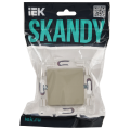 SKANDY Выключатель 1-клавишный 10А SK-V01B бежевый IEK