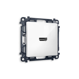 MA114010 Комплект механизма розетки HDMI 2.0 ALFA Белый глянец 40V500mA 2.0GHz 5-18Gbits QUANT AP1140, VM222 AMBRELLA VOLT