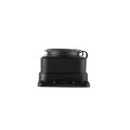Розетка (колодка) четыхместная с крышкам каучук черная 2P+PE 250V 16А IP54 DYNEL