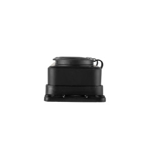 Розетка (колодка) четыхместная с крышкам каучук черная 2P+PE 250V 16А IP54 DYNEL