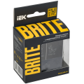 BRITE Кнопка звонка с индикацией для отелей 10А ВС10-1-9-БрМ маренго IEK