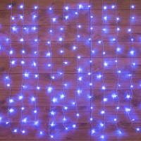 Гирлянда светодиодная Светодиодный Дождь 2.5х2м 300LED син. 16Вт 230В IP20 свечение с динамикой провод прозр. Neon-Night 235-053