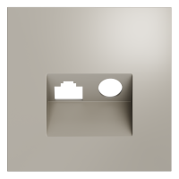Накладка для розетки TV+RJ45 кат. 6, S70 (кашемир)