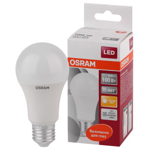 Лампа светодиодная LED Star Classic A 100 10W/827 10Вт грушевидная матовая 2700К тепл. бел. E27 1060лм 220-240В пластик. OSRAM 4052899971578
