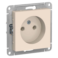 ATLASDESIGN РОЗЕТКА без заземления без шторок, 16А, механизм, БЕЖЕВЫЙ ATN000241