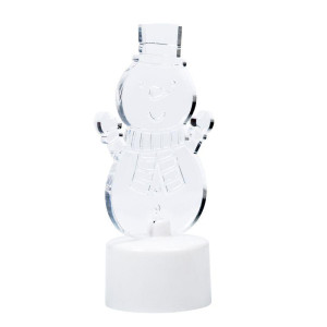 Фигура светодиодная Снеговик с шарфом 2D 1LED RGB 0.1Вт IP20 на подставке элементы питания 3хAG13(LR44) (в компл.) Neon-Night 501-053