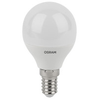 Лампа светодиодная LED Antibacterial P 5.5Вт шар матовая 6500К холод. бел. E14 470лм 220-240В угол пучка 200град. бактерицидн. покрыт. замена 50Вт OSRAM 4058075561533