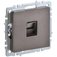 IEK BRITE BASE Темн.бронза Розетка комп RJ45 кат.5E РК10-БрТБ