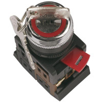 Переключатель АKS-22 с ключом на 2 полож. I-O 1НО+1НЗ GENERICA BSW10-AKS-2-K02