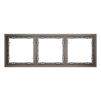 Рамка пластиковая VOLTUM S70 на 3 пост, (капучино)