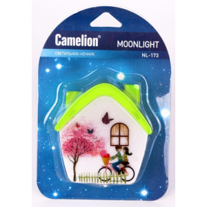 Светильник светодиодный NL-173 Домик ночник с выкл. 220В Camelion 12529