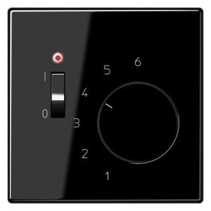 Терморегулятор Jung LS 990, механический, черный, TRLS231SW