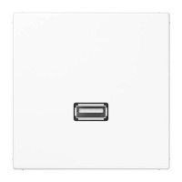 Розетка USB Jung LS 990, скрытый монтаж, белый, MALS1122WW