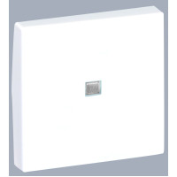 Simon Connect Алюминий Клавиша с индикатором для выключателя К304, 45х45мм