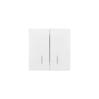 Выключатель 2-кл. СП ESTET IP20 с индикацией механизм бел. LEZARD 745-0288-112