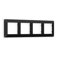 AF110704 Рамка ALFA Line Черный матовый 4-ая AMBRELLA VOLT