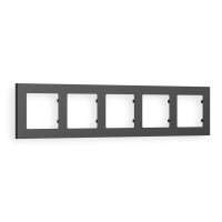 AF220805 Рамка ALFA Techno Графит Мягкое касание 5-ая AMBRELLA VOLT